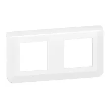LEGRAND Mosaic Plaque double horizontale Blanc - 078804L