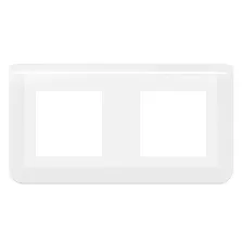 LEGRAND Mosaic Plaque double horizontale Blanc - 078804L