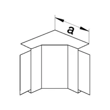 Angle intérieur pour goulotte de distribution lifea LFF 40x40