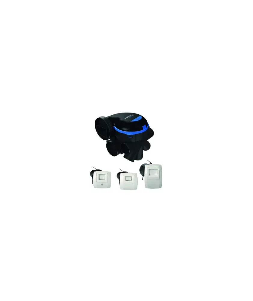 Kit VMC simple flux hygroréglable Aldes EasyHOME® Hygro Premium MW ELEC avec Bouches BAHIA