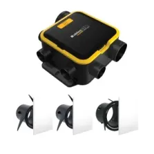 Kit VMC simple flux Aldes EasyHOME Autoréglable compact avec grille de ventilation colorline