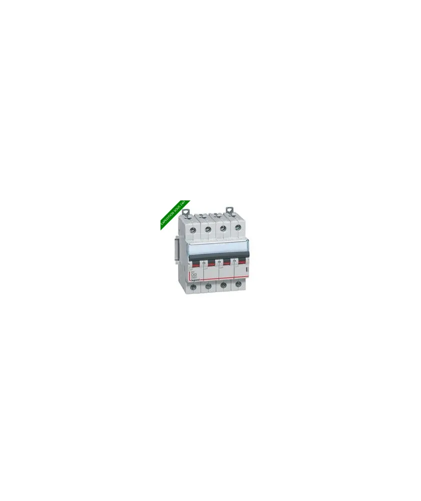 Disjoncteur DX³ 6000A/10kA 4P C63 400V 4 modules