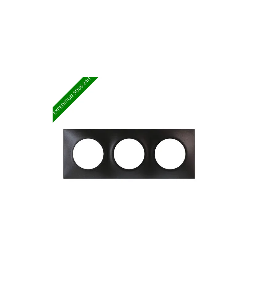 EUROHM Square Plaque triple anthracite - 60398