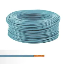 Fil électrique souple ho7v-k 10mm2 bleu clair  (prix au m)