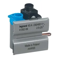 Legrand - Bornes de connexion DX³-ID 63 A - répartition HX³ monophasé - Réf : 405209/UNITE